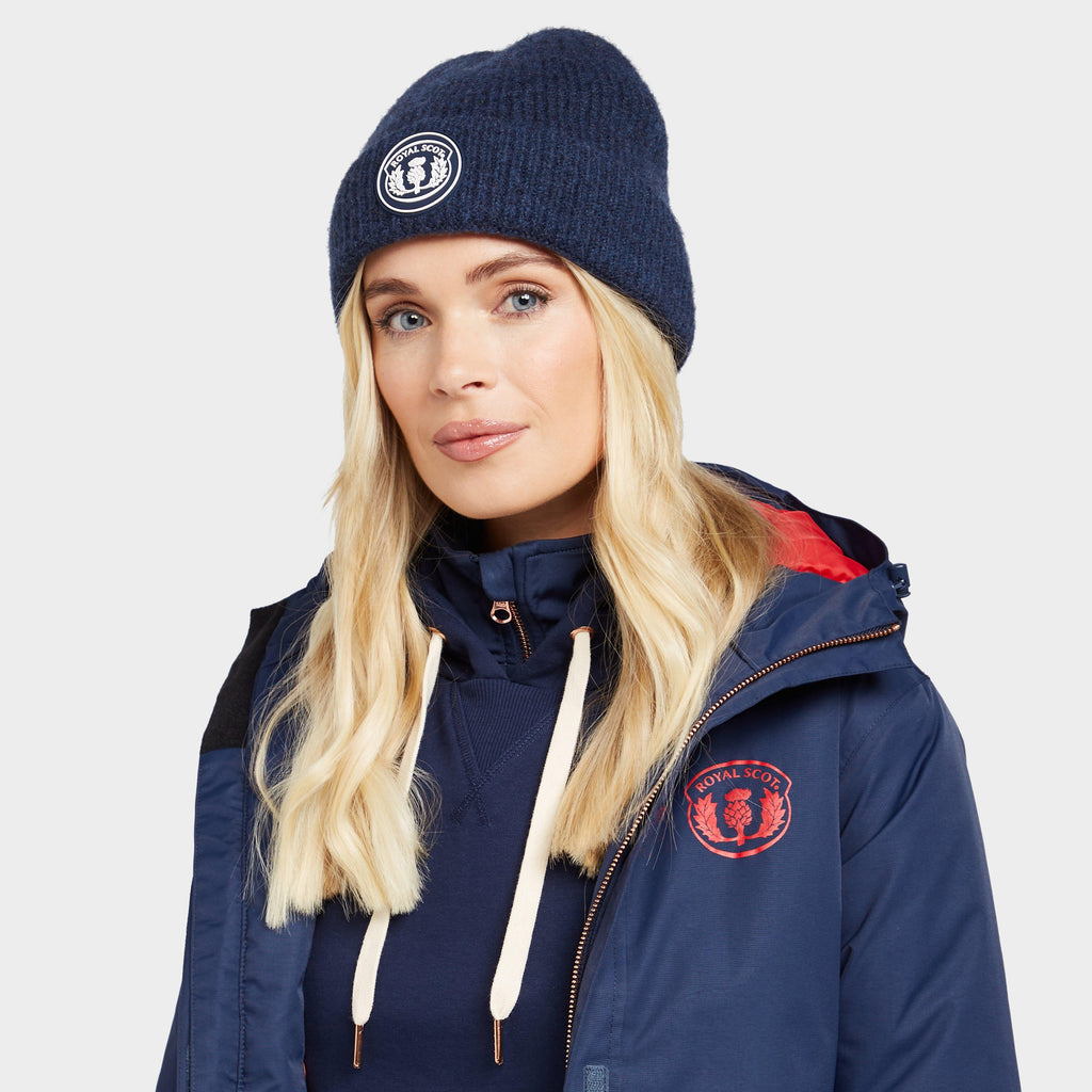 Adults Knitted Beanie Dark Blue