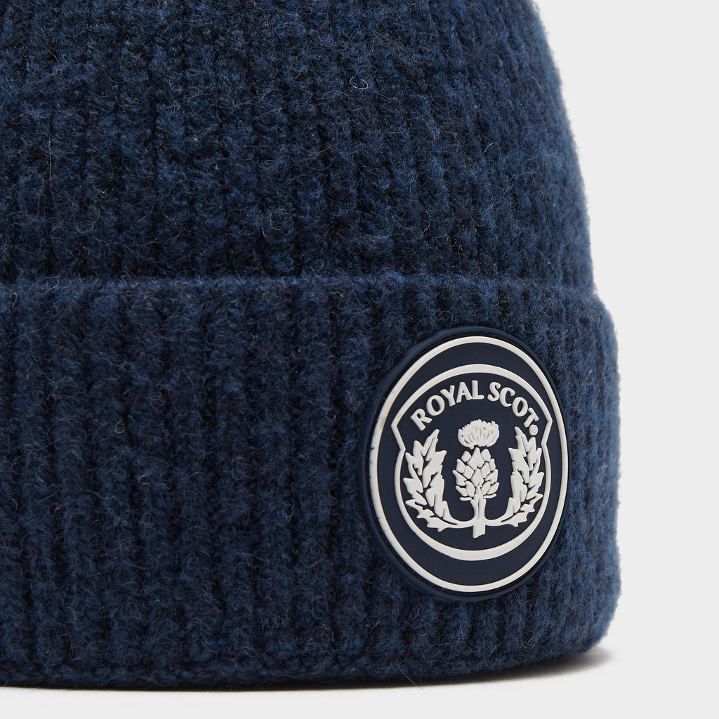 Adults Knitted Beanie Dark Blue