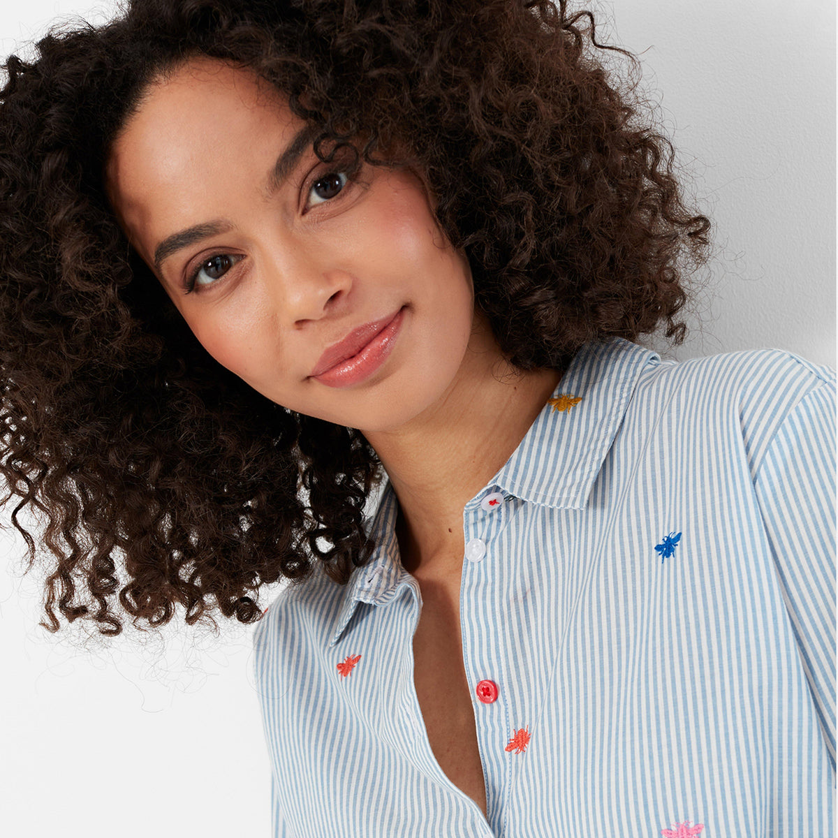 Womens Cornelia Shirt Blue Bees