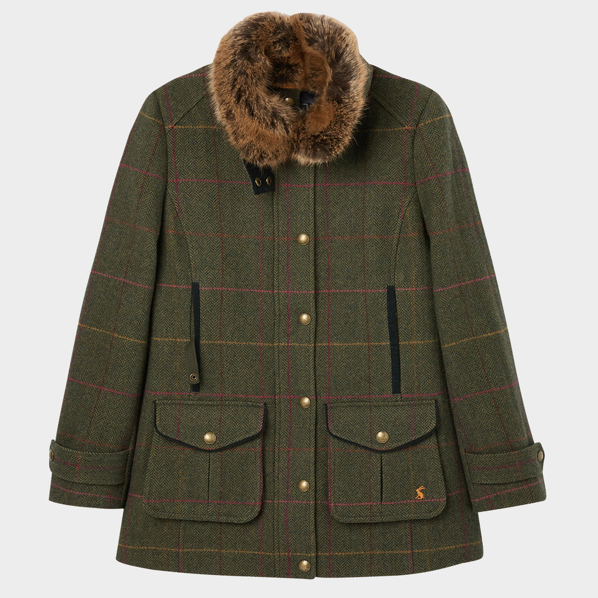 Womens Fieldcoat Green Tweed