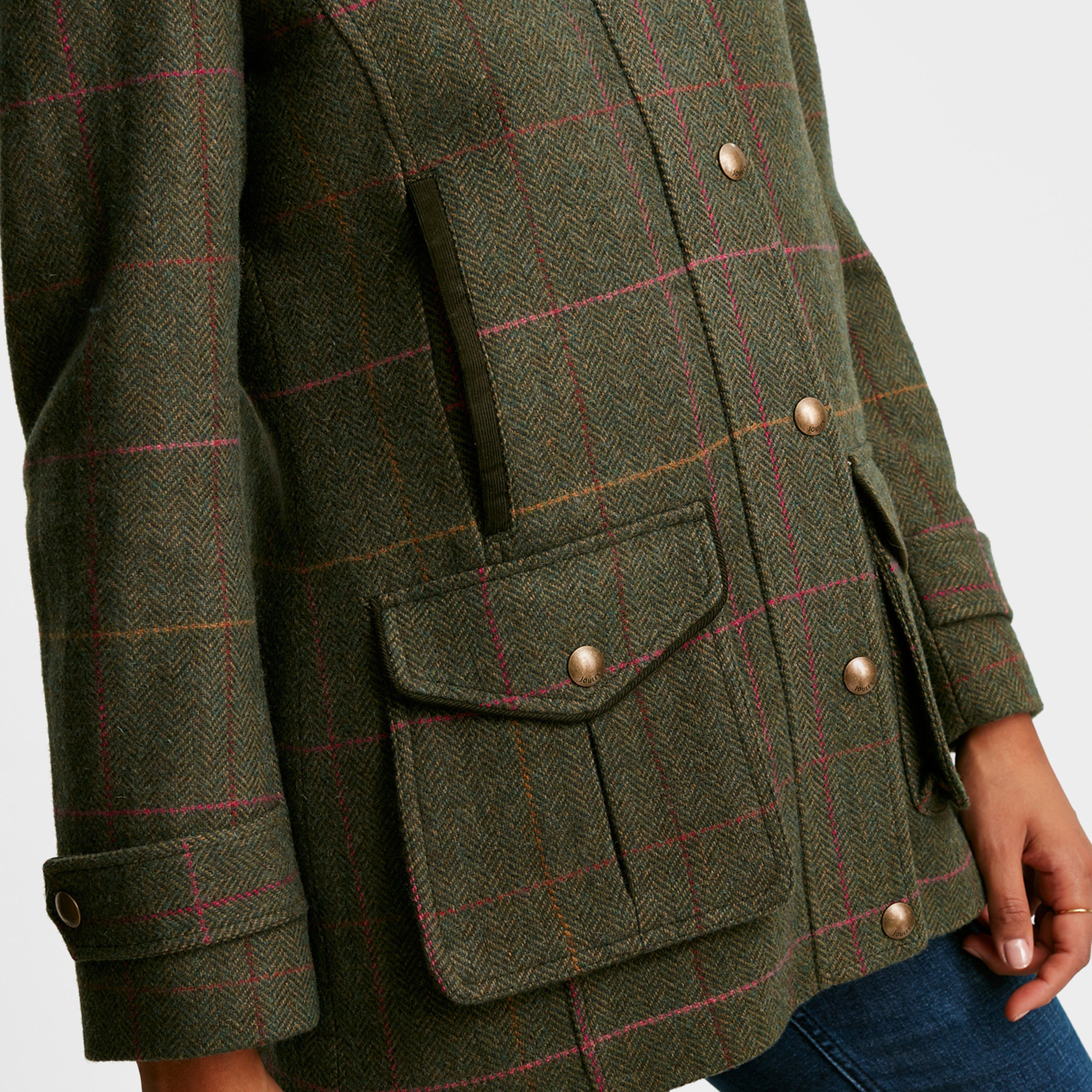 Womens Fieldcoat Green Tweed