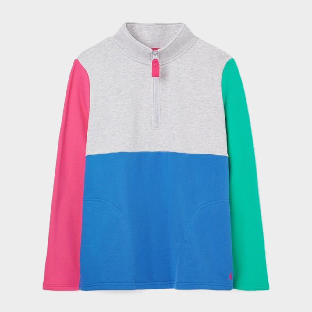 Womens Pip Half Zip Sweatshirt Grey Hotch Potch