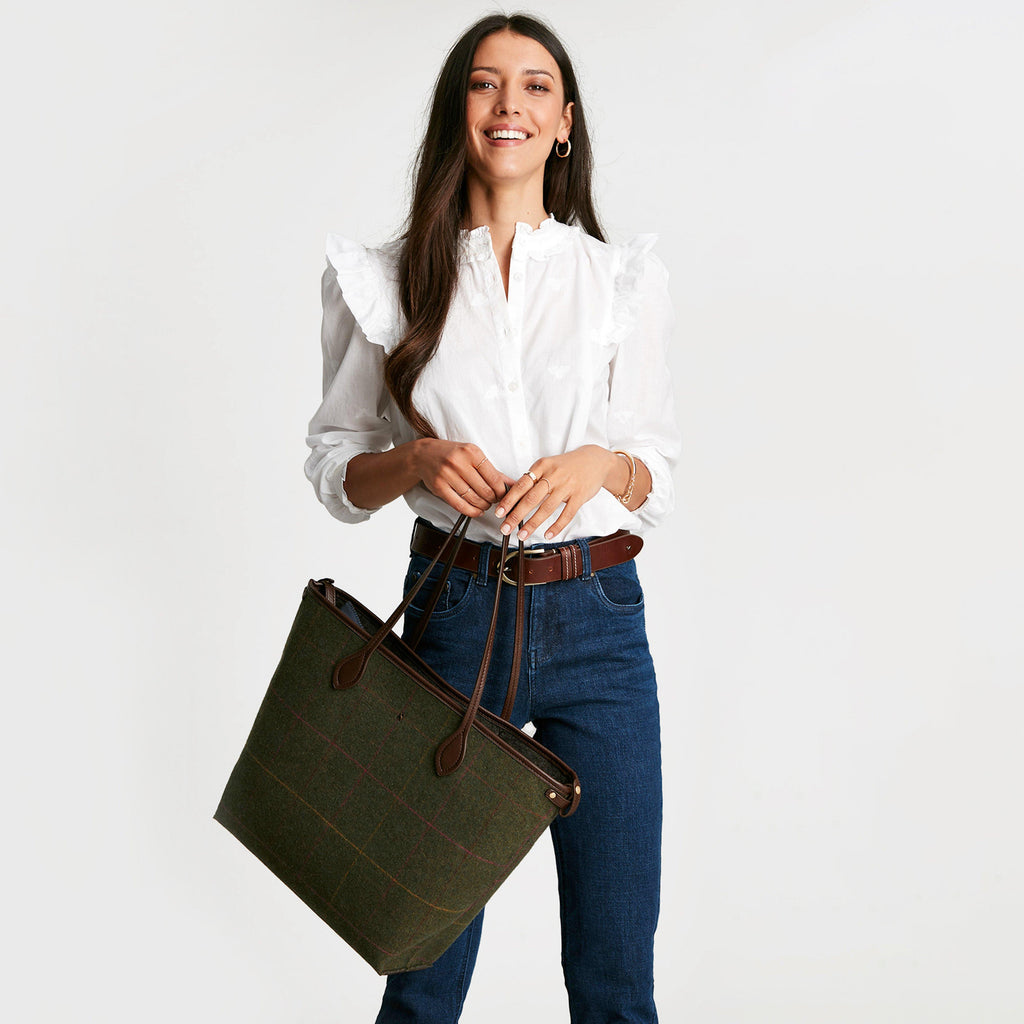 Women's Adeline Tote Green Alder Tweed