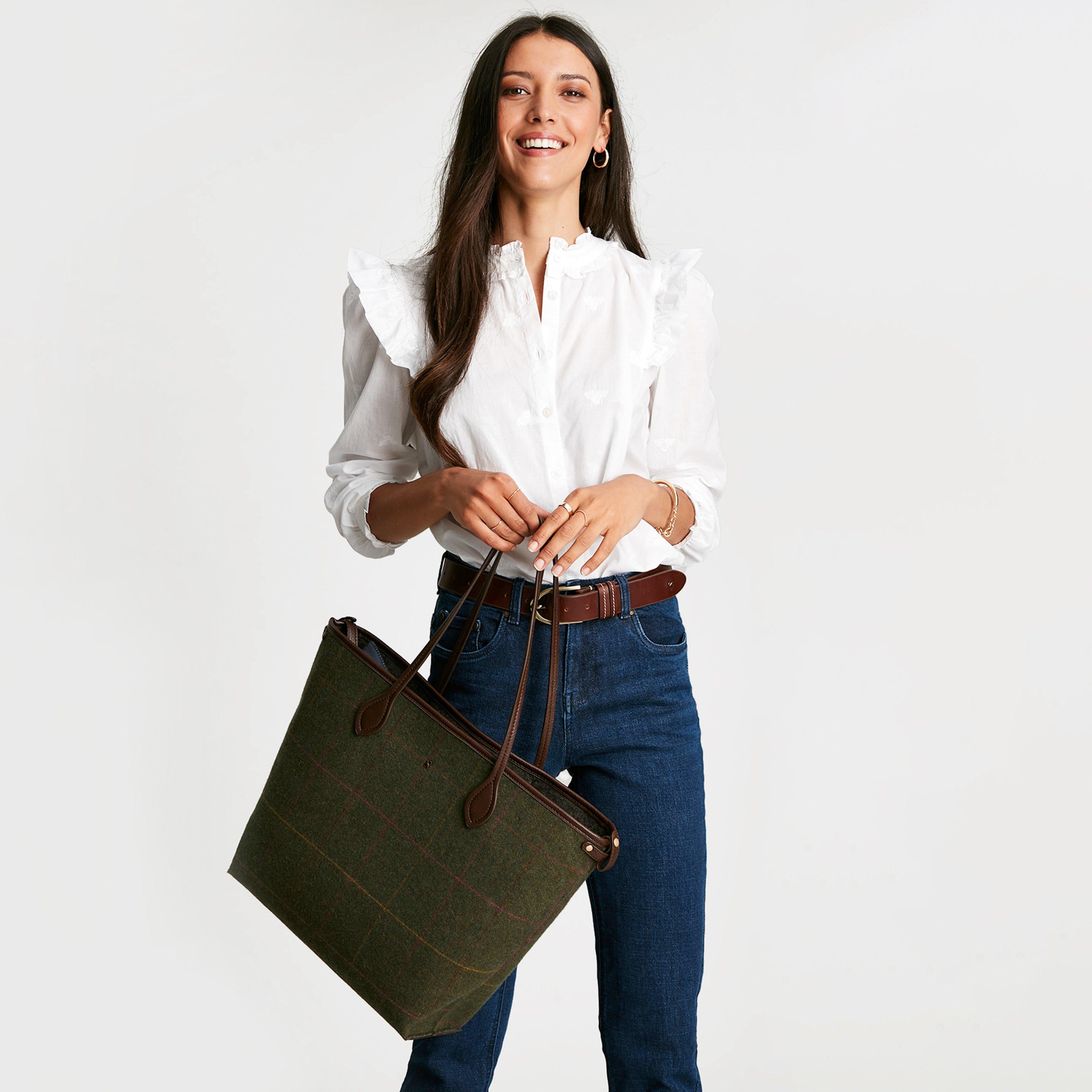 Women's Adeline Tote Green Alder Tweed