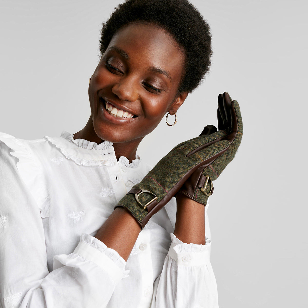 Womens Allerdale Gloves Green Alder Tweed