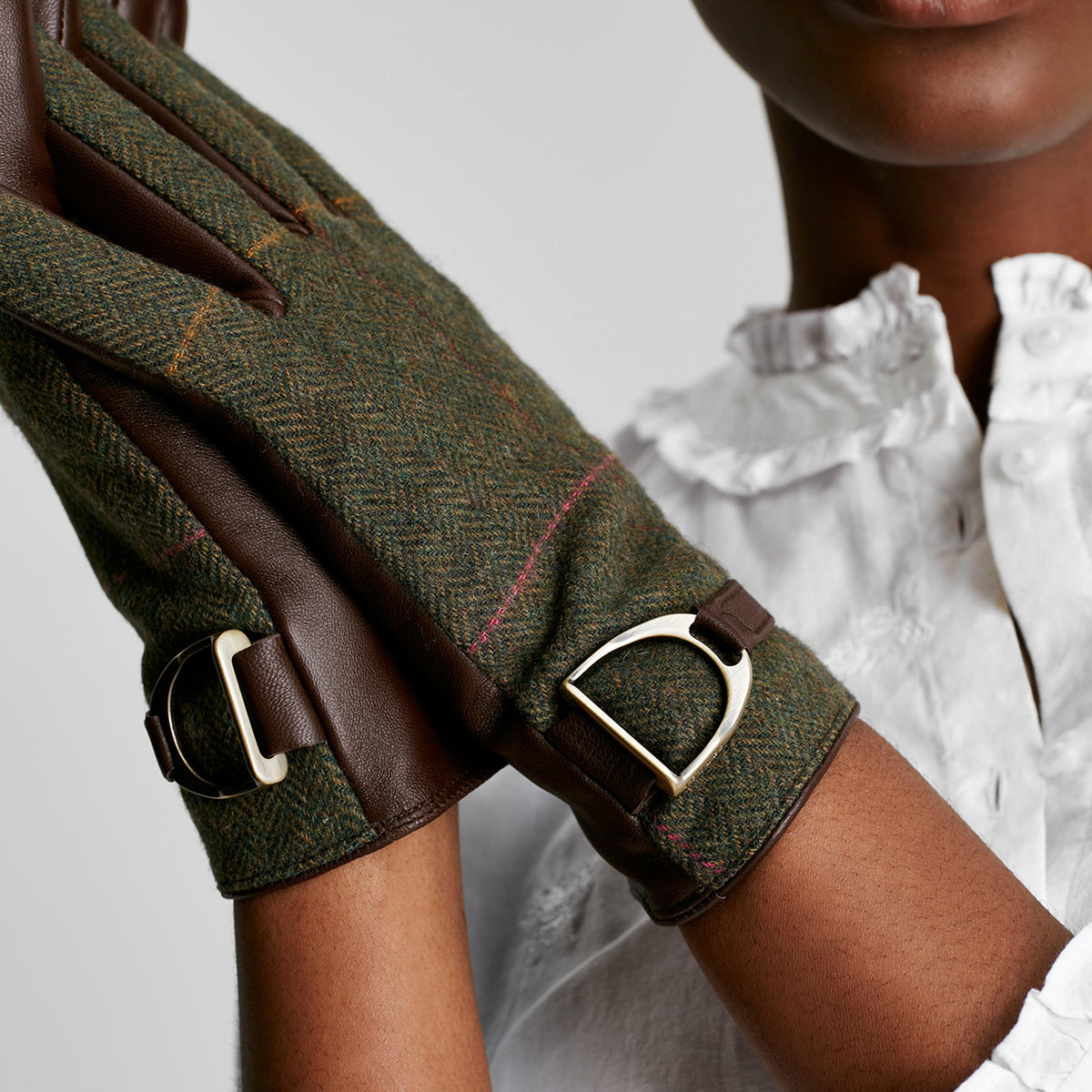 Womens Allerdale Gloves Green Alder Tweed