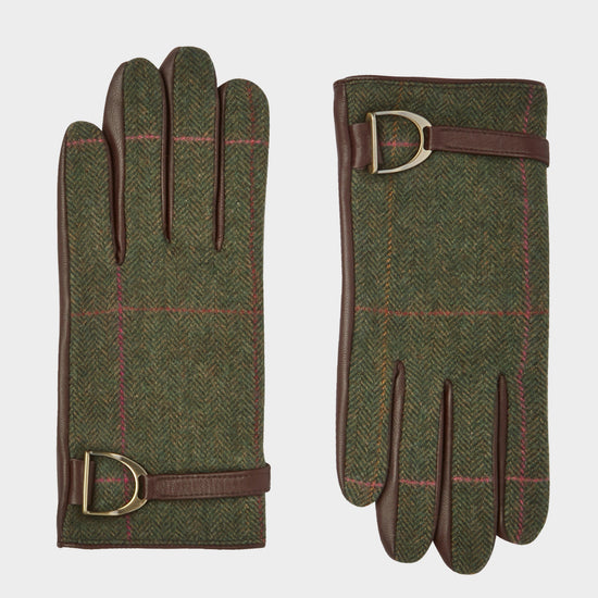Womens Allerdale Gloves Green Alder Tweed