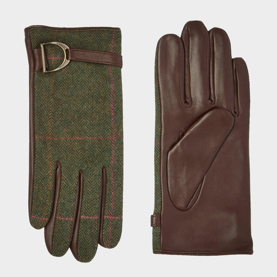 Womens Allerdale Gloves Green Alder Tweed