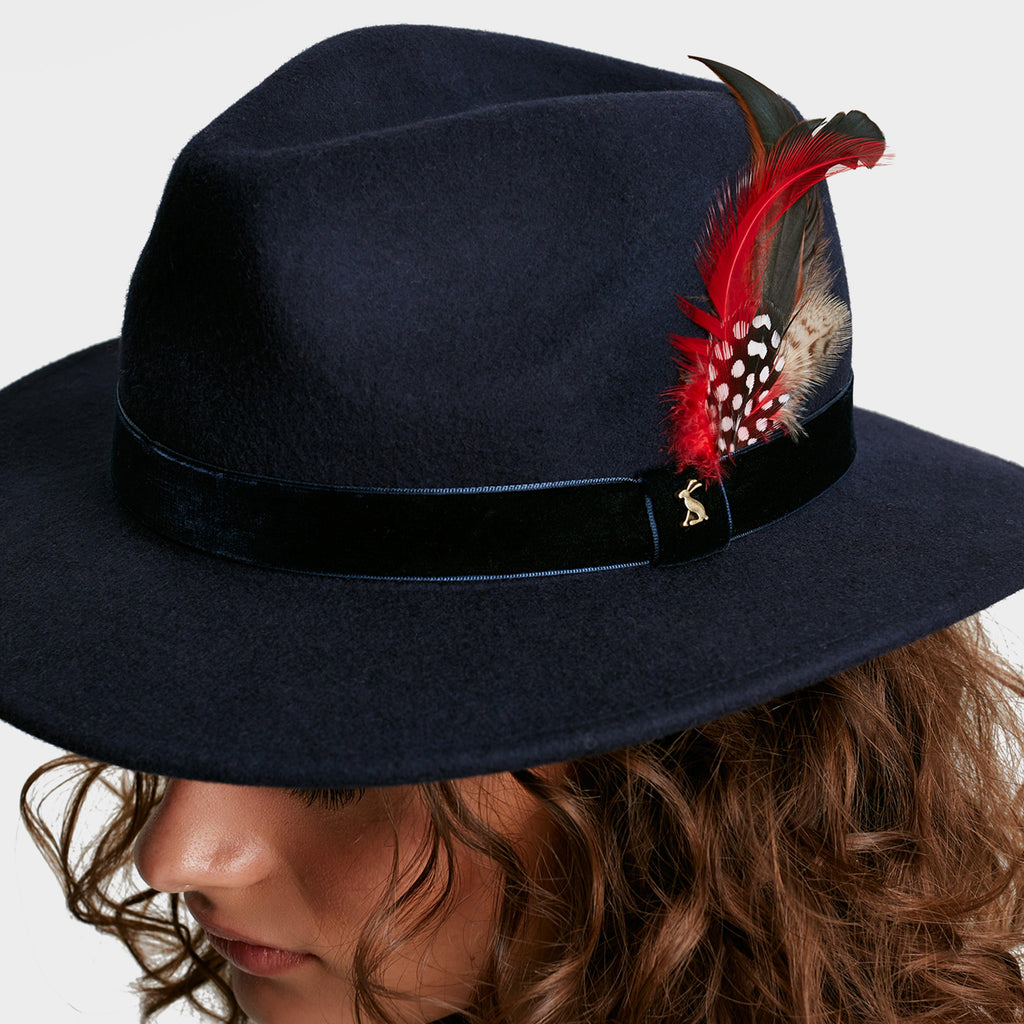 Women's Fedora Hat French Navy