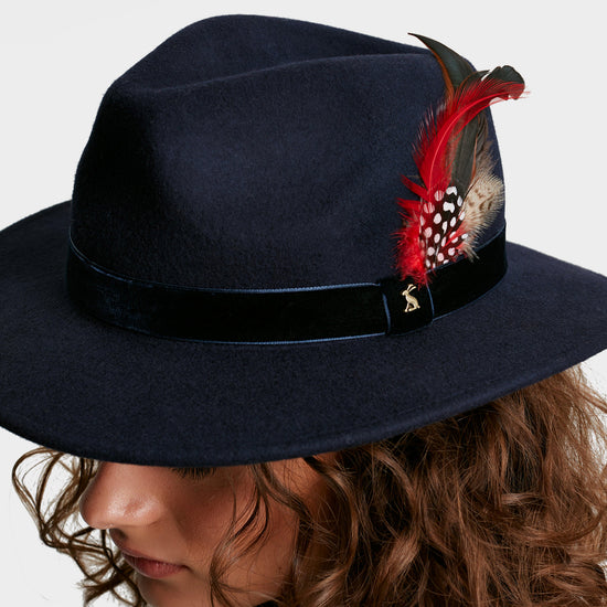 Women's Fedora Hat French Navy