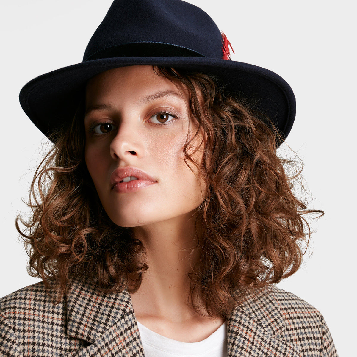 Women's Fedora Hat French Navy