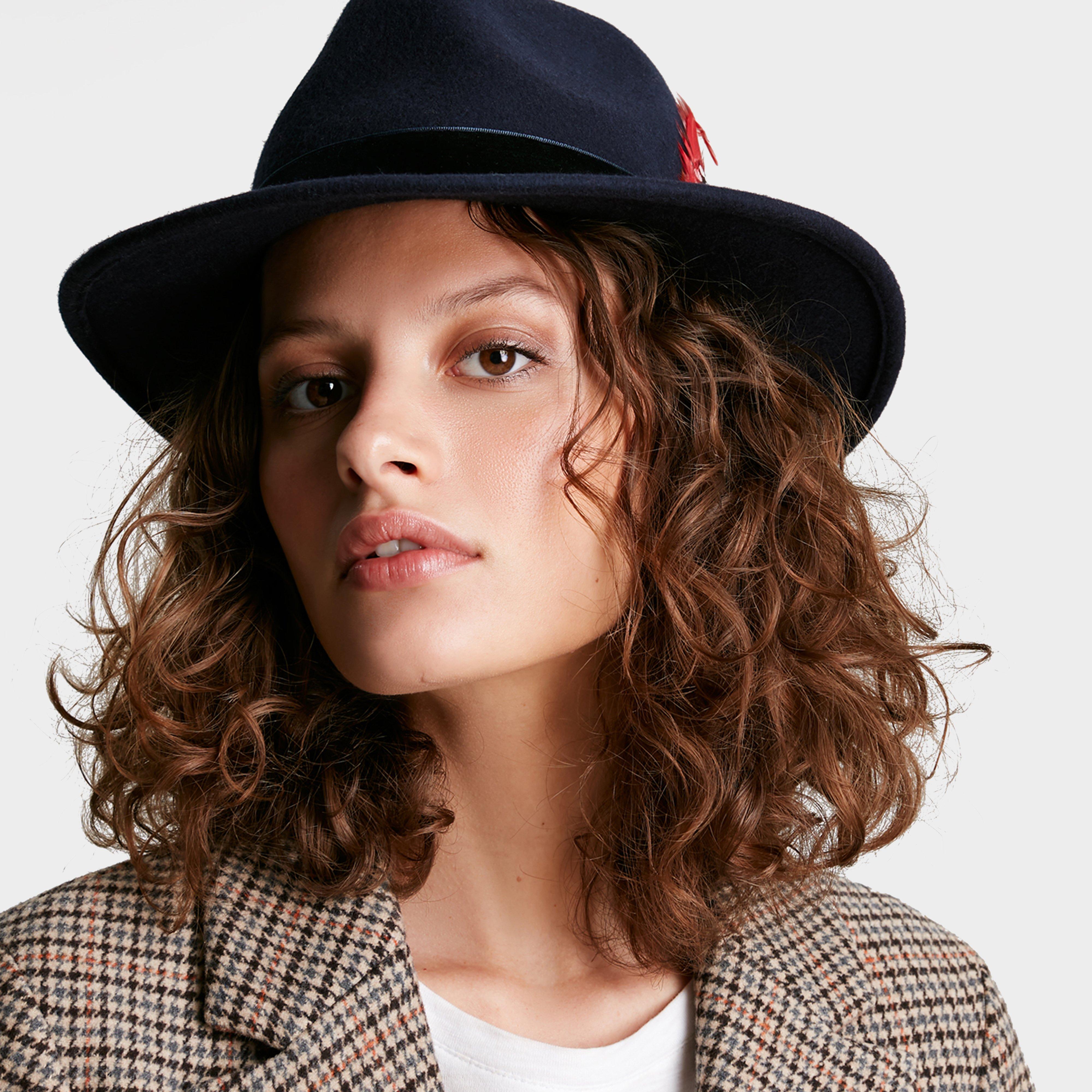 Women's Fedora Hat French Navy