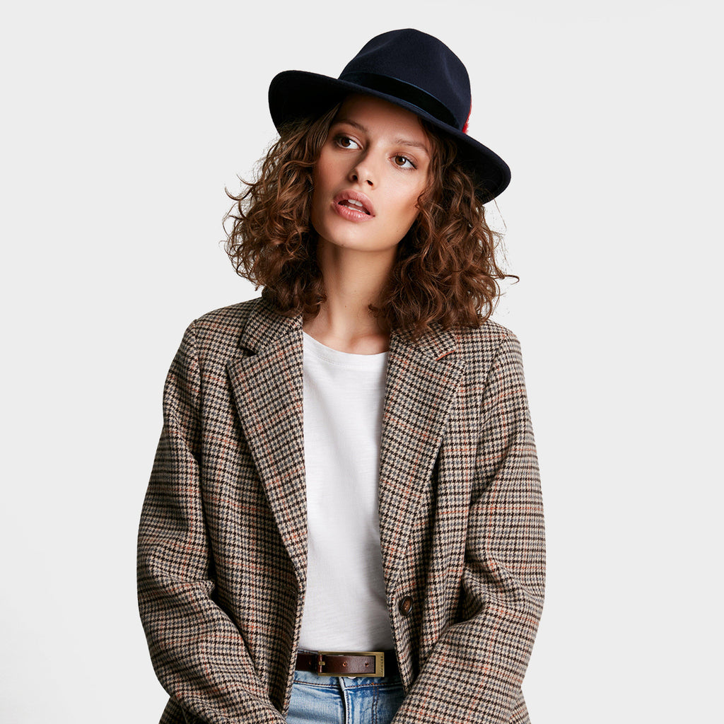 Women's Fedora Hat French Navy