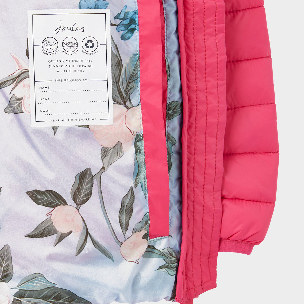 Kids Kinnaird Coat Bright Pink