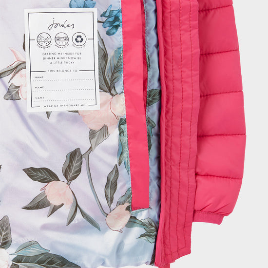 Kids Kinnaird Coat Bright Pink