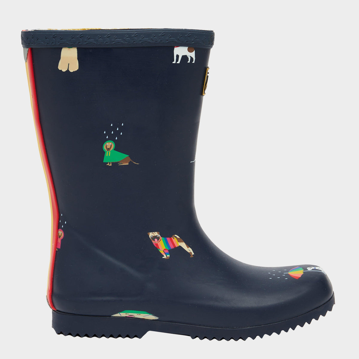Kids' Roll Up Wellies Navy Rain Dogs