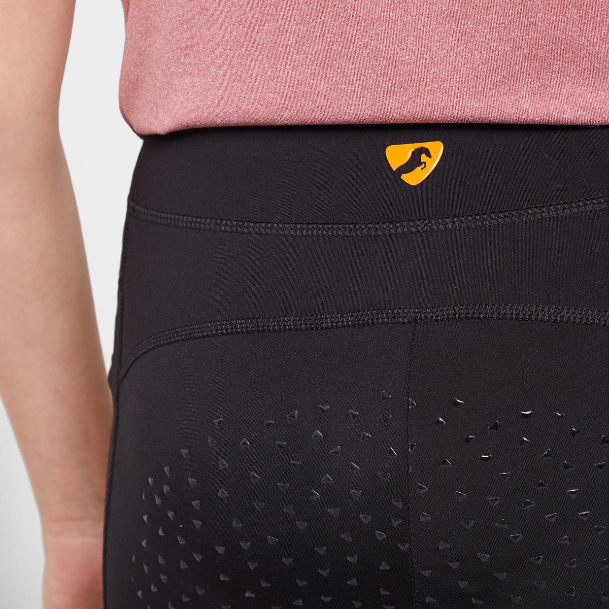 Kids Brook Logo Riding Tights Jet Black