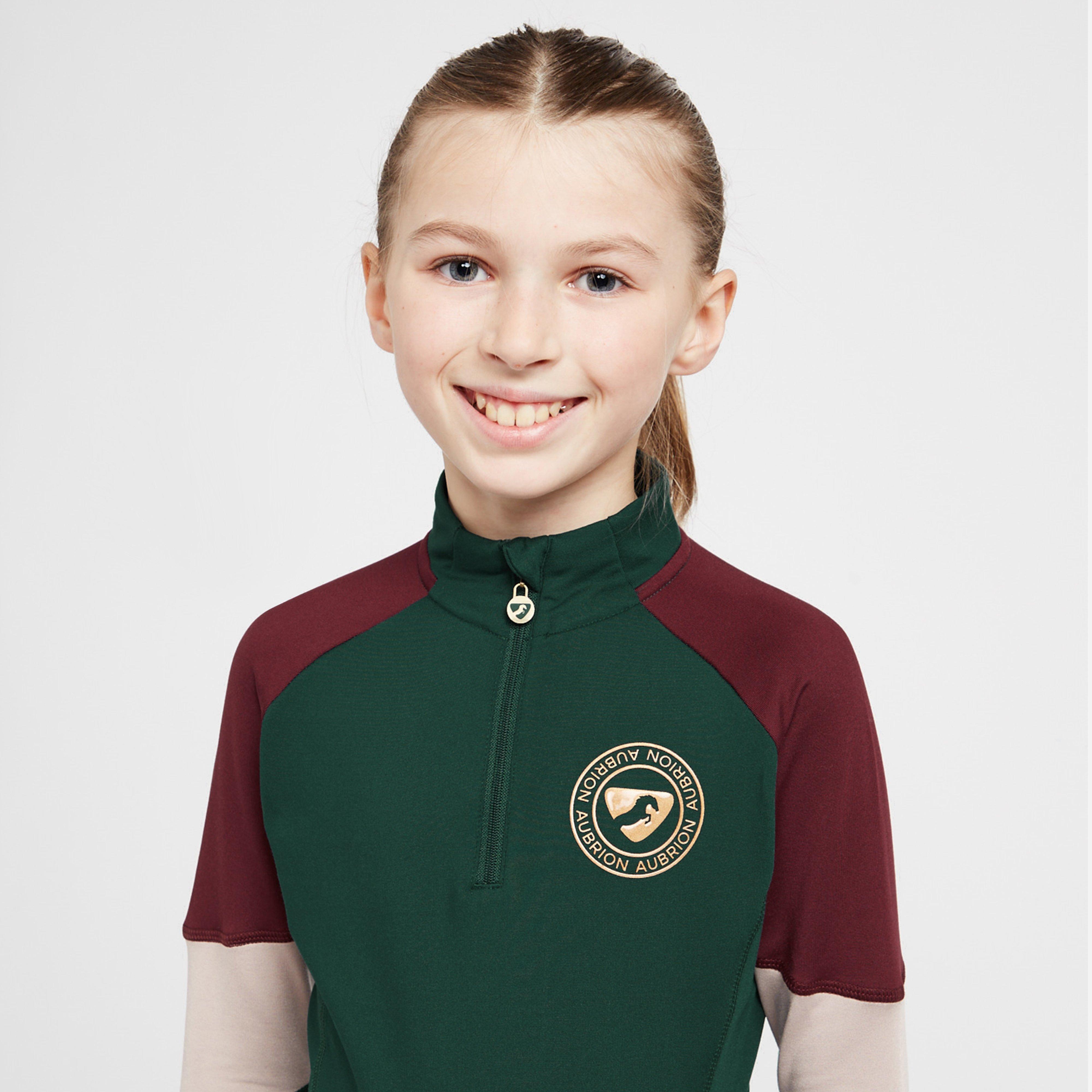 Kids Newbury Long Sleeved Base Layer Dark Green