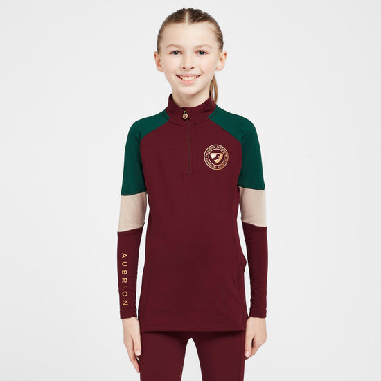 Kids Newbury Long Sleeved Base Layer Wine