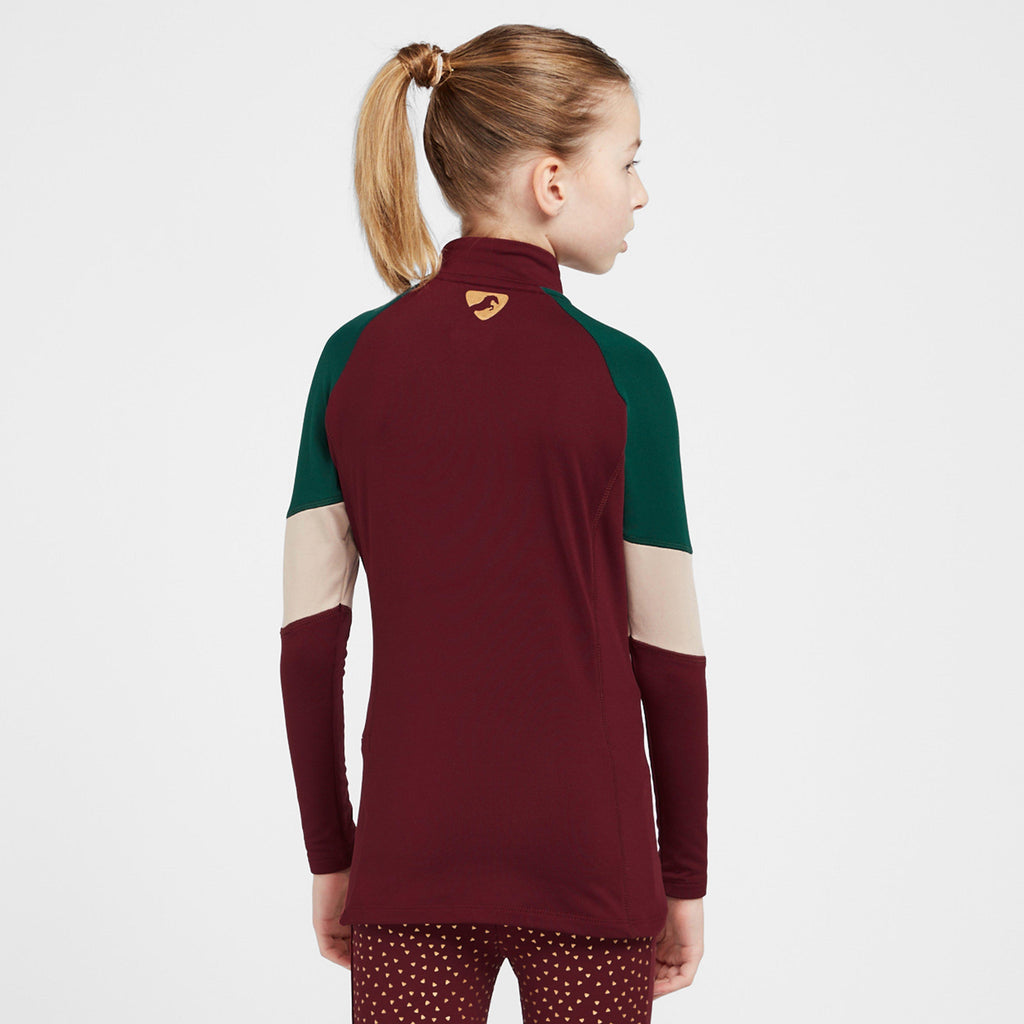 Kids Newbury Long Sleeved Base Layer Wine