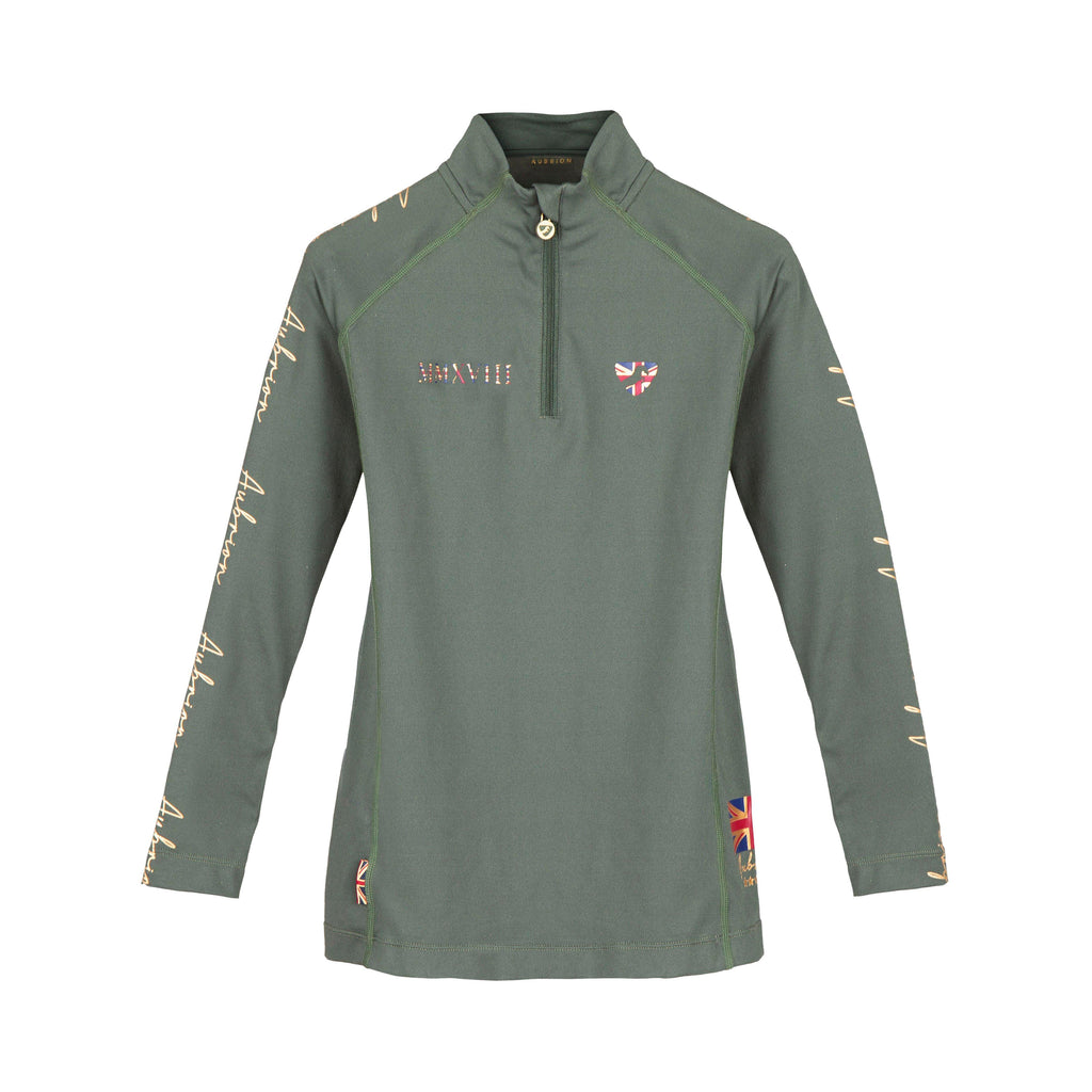 Kids Team Long Sleeved Base Layer Khaki