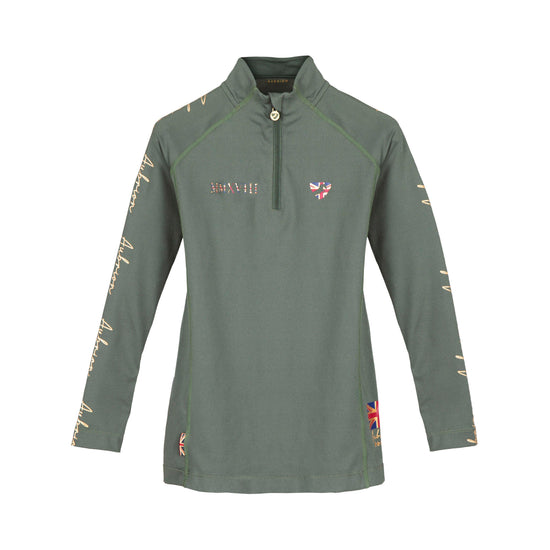 Kids Team Long Sleeved Base Layer Khaki