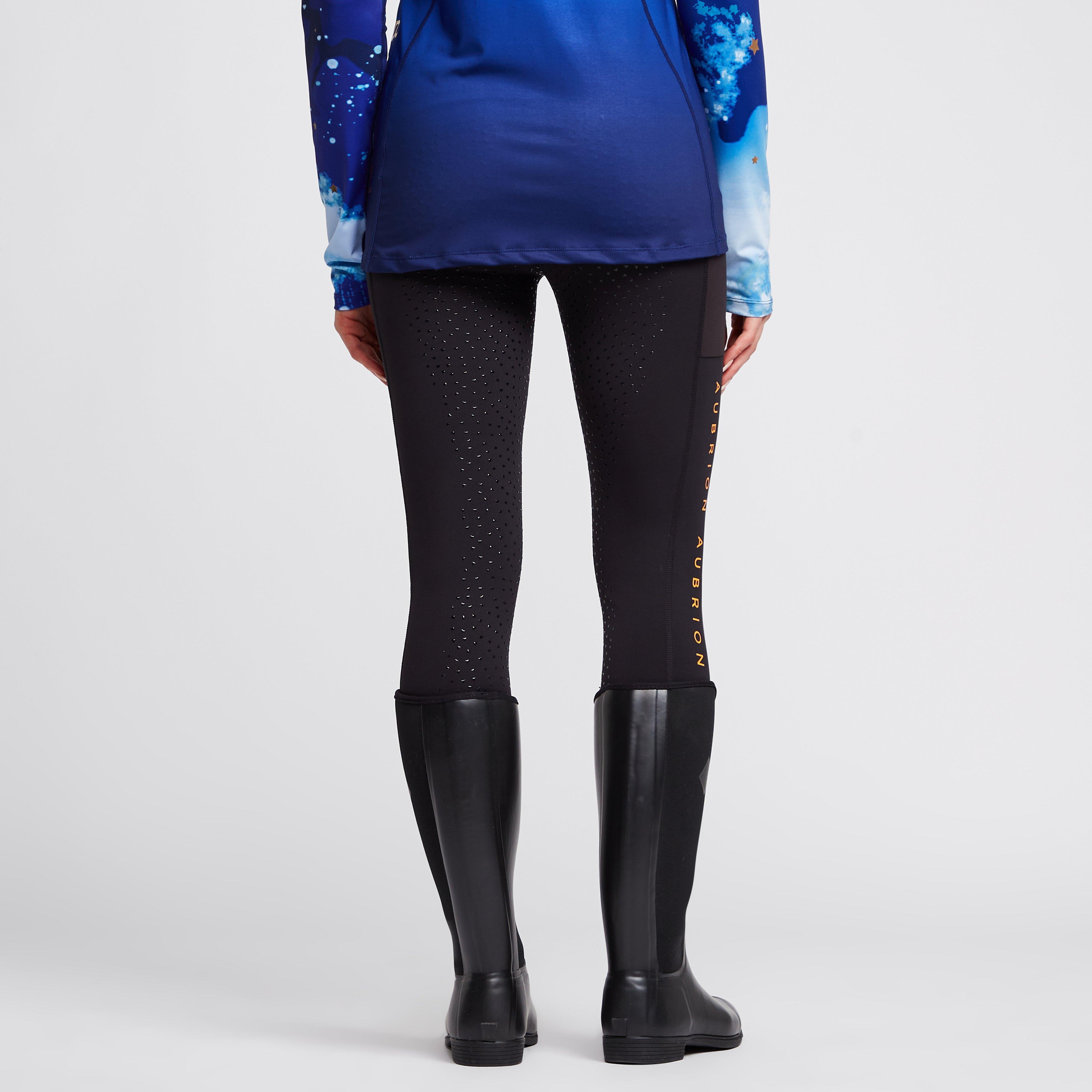 Womens Brook Logo Riding Tights Black