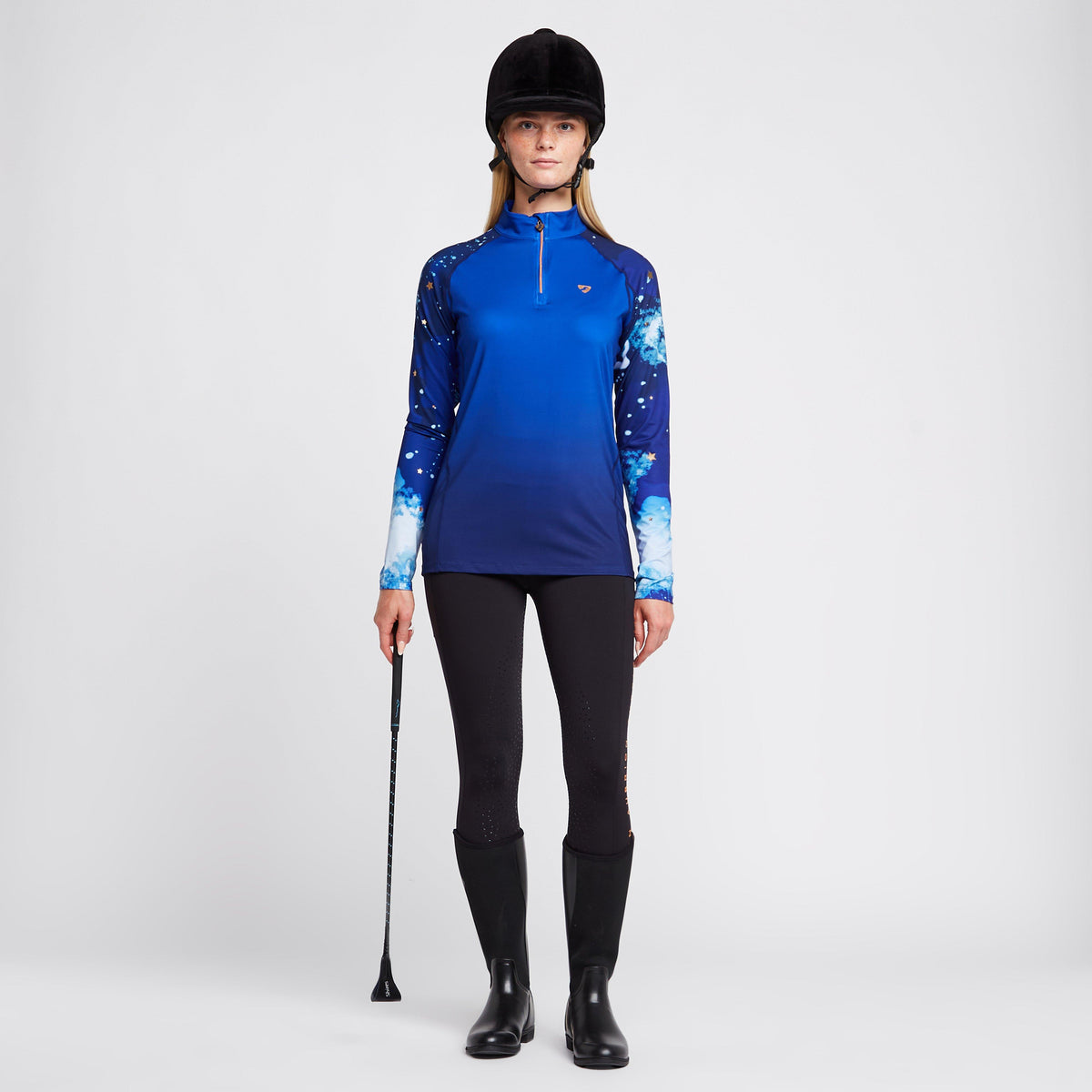 Womens Brook Logo Riding Tights Black