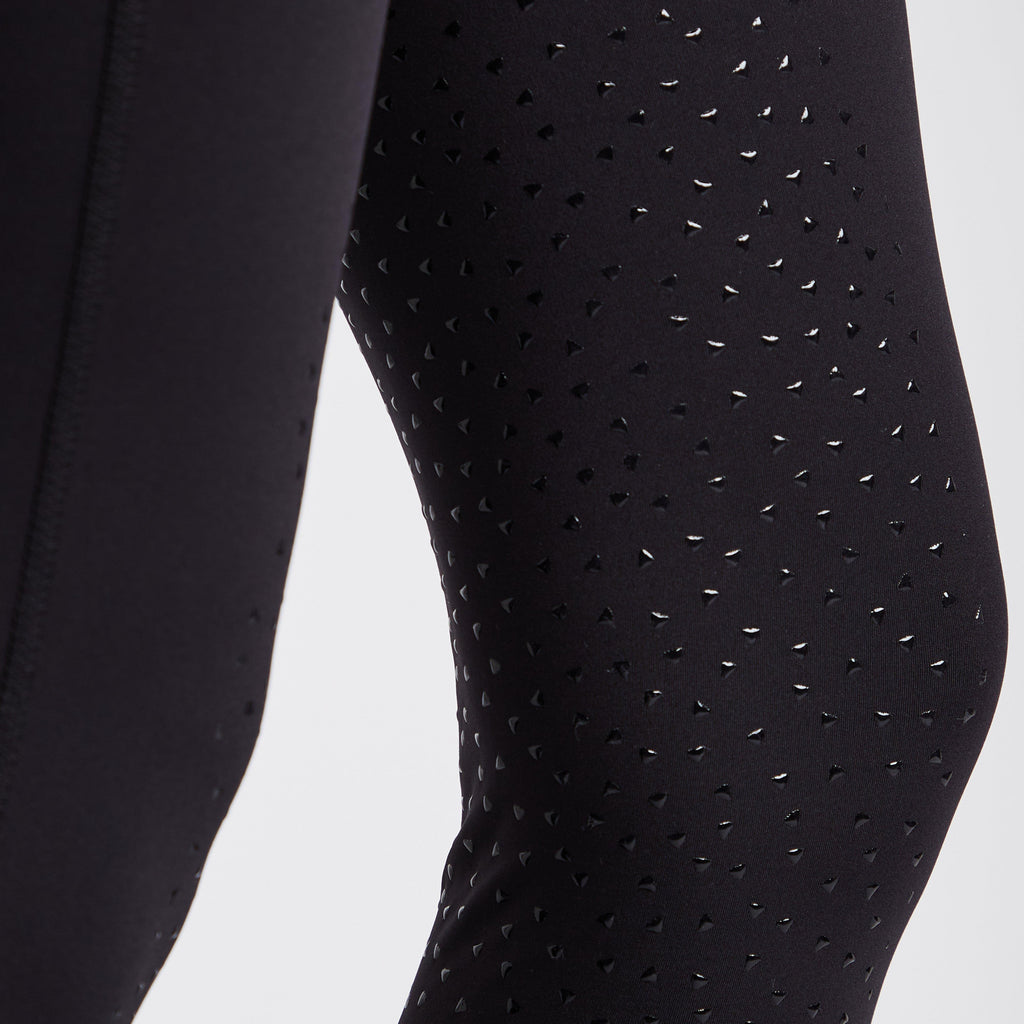 Womens Brook Logo Riding Tights Black