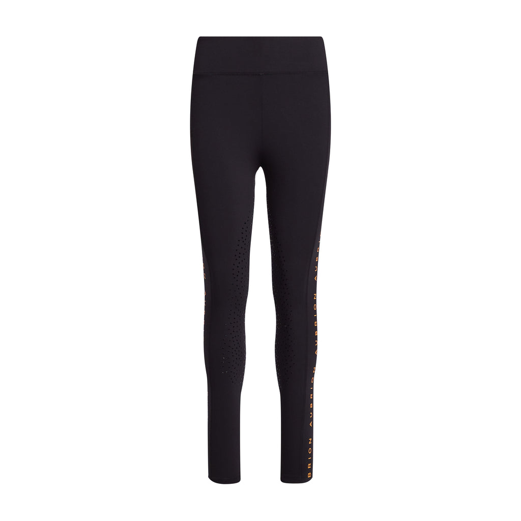 Womens Brook Logo Riding Tights Black