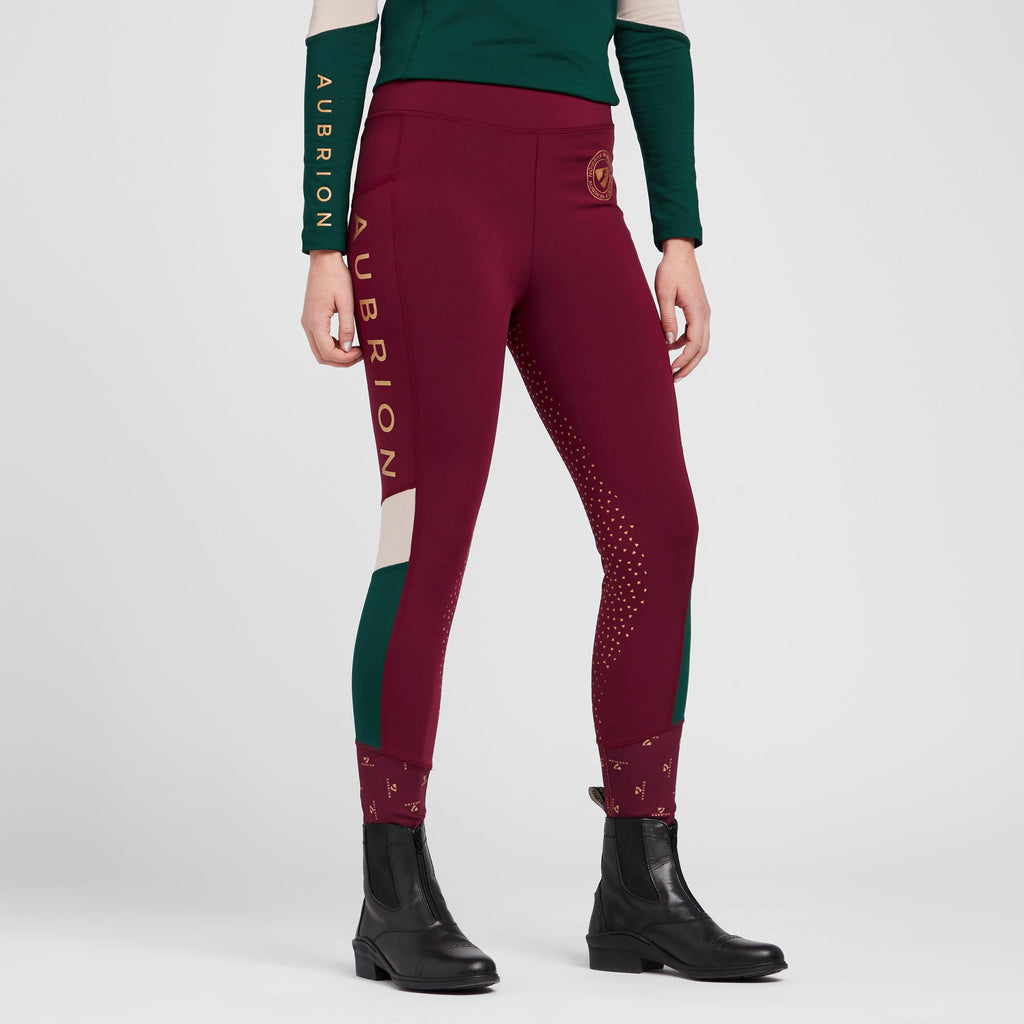 Womens Eastcote Riding Tights Wine