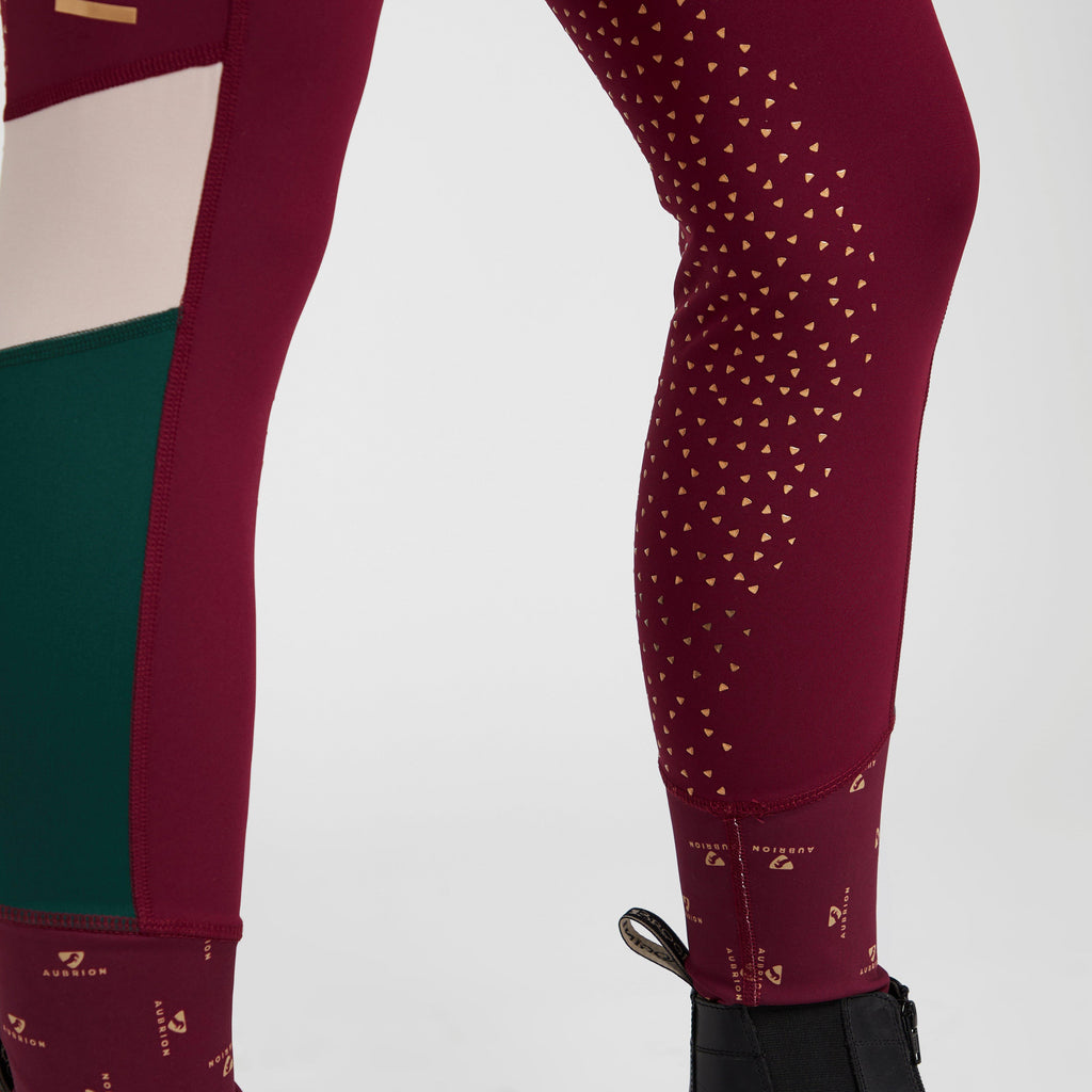 Womens Eastcote Riding Tights Wine