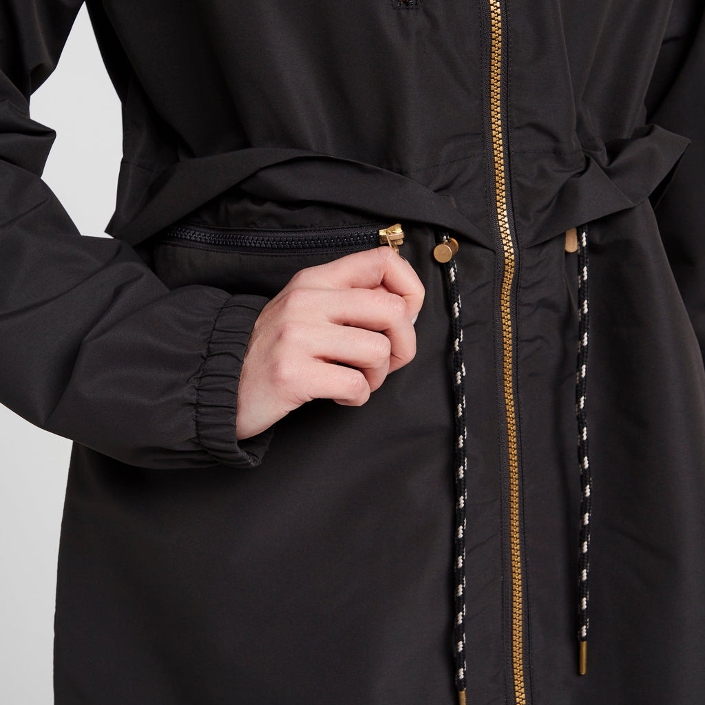 Womens Hackney Rain Jacket Charcoal