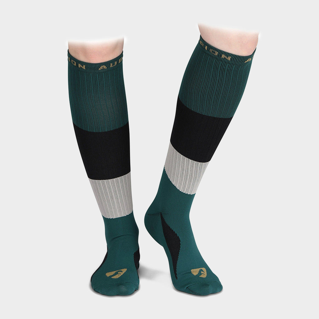Womens Perivale Compression Socks Dark Green