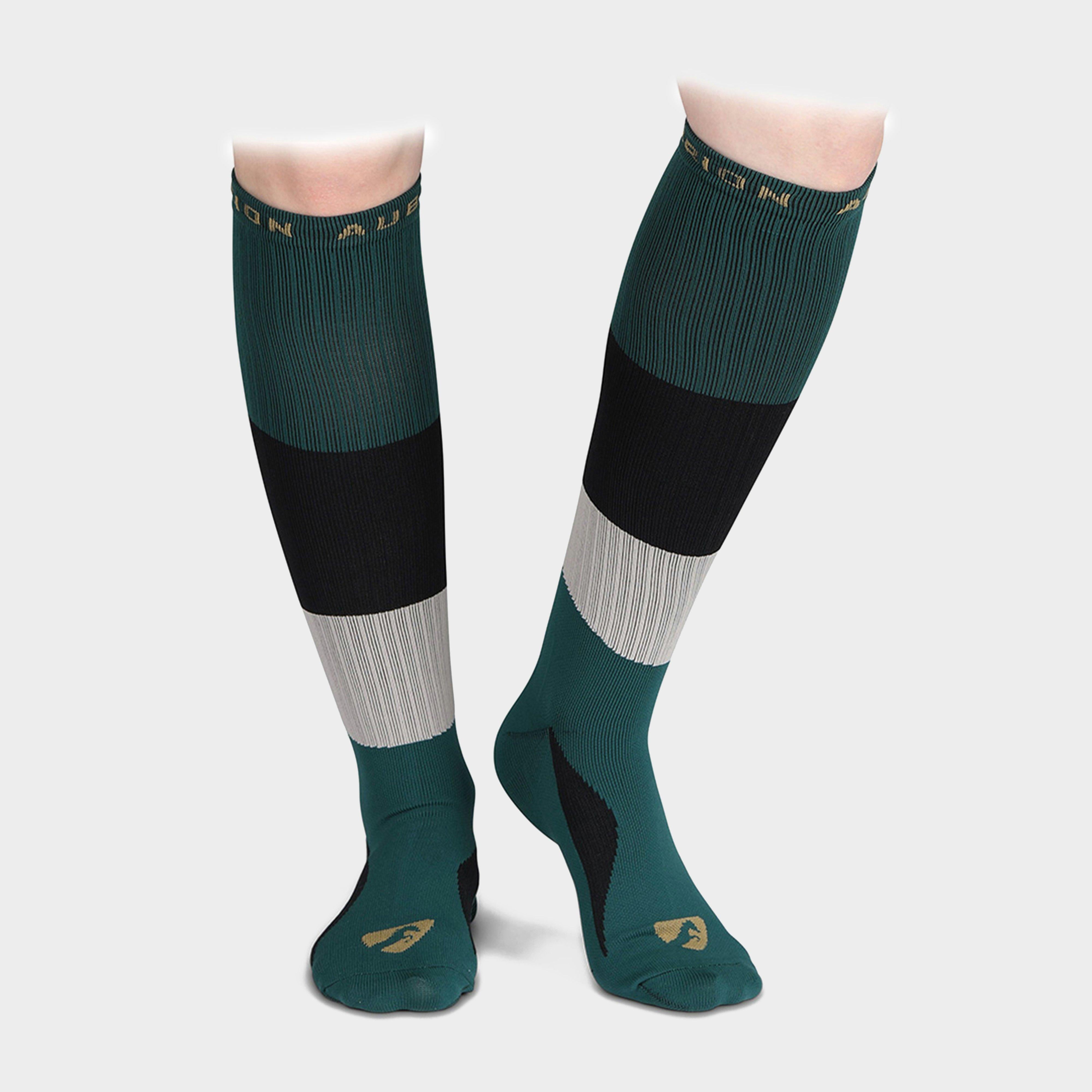 Womens Perivale Compression Socks Dark Green