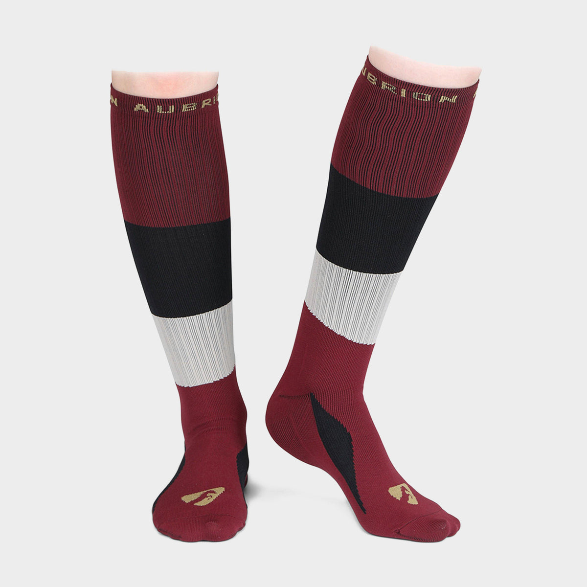 Womens Perivale Compression Socks Wine