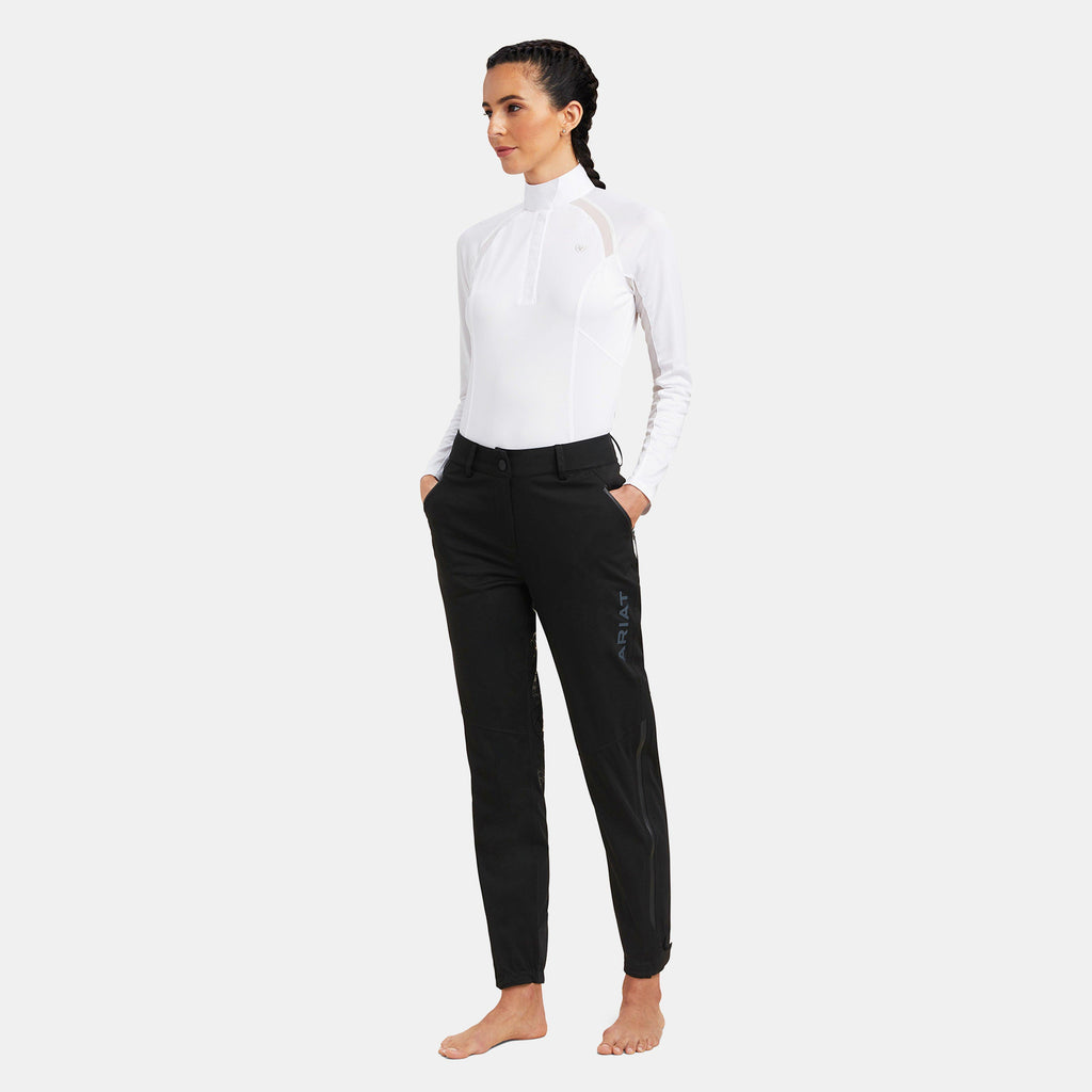 Womens Venture Waterproof Shell Full Seat Trousers Black