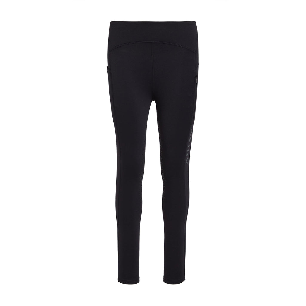 Womens Venture Thermal Half Grip Riding Tights Black