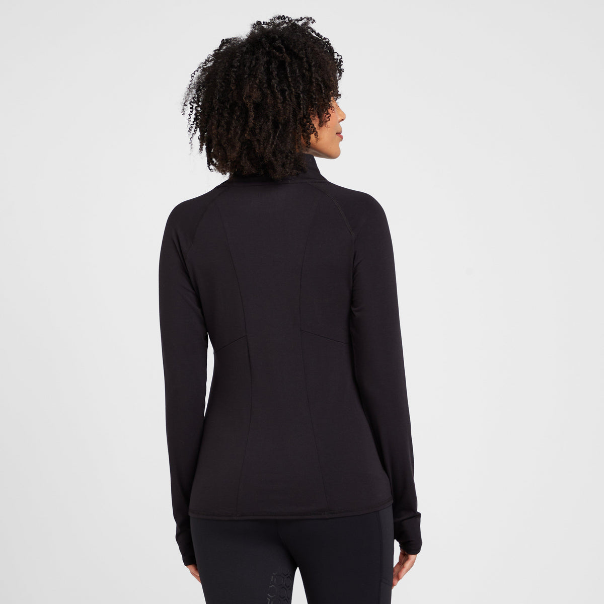 Womens Long Sleeved Venture Base Layer Black