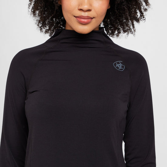 Womens Long Sleeved Venture Base Layer Black