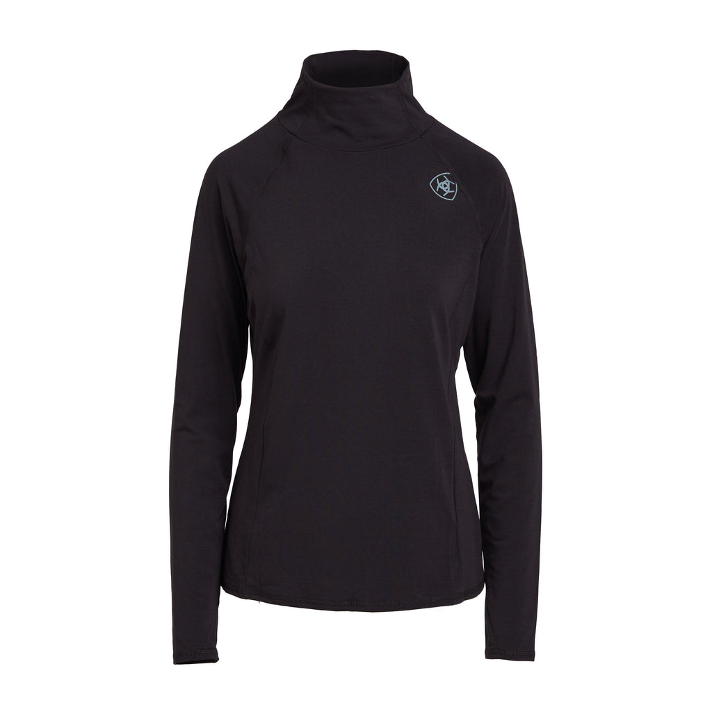 Womens Long Sleeved Venture Base Layer Black
