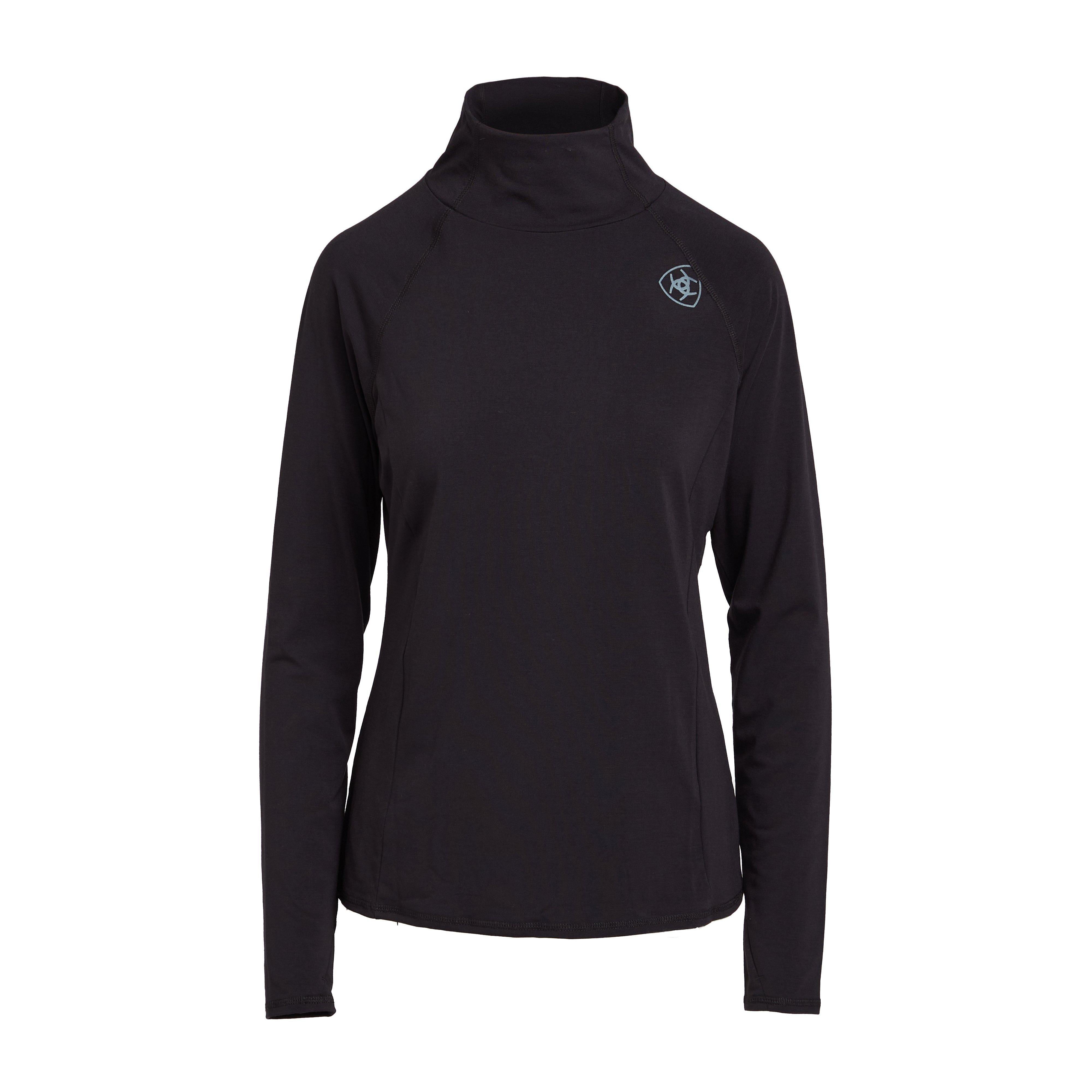 Womens Long Sleeved Venture Base Layer Black