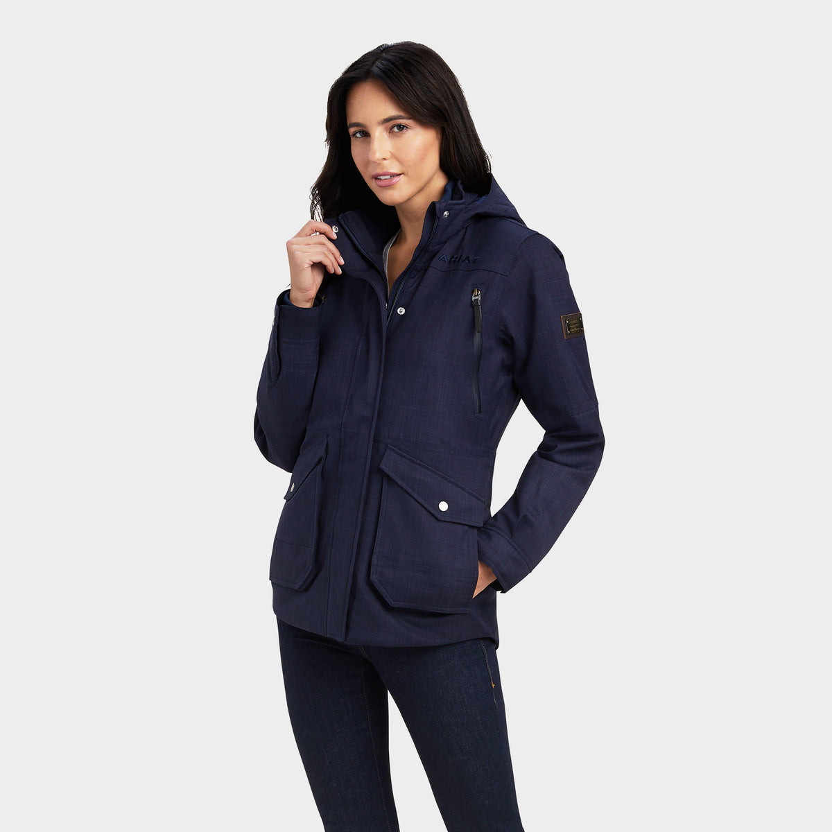 Womens Sterling Waterproof Insulated Parka Navy Heather