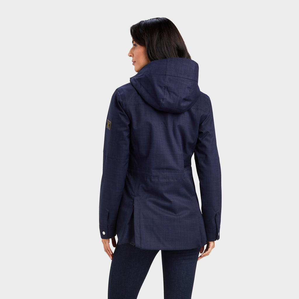 Womens Sterling Waterproof Insulated Parka Navy Heather