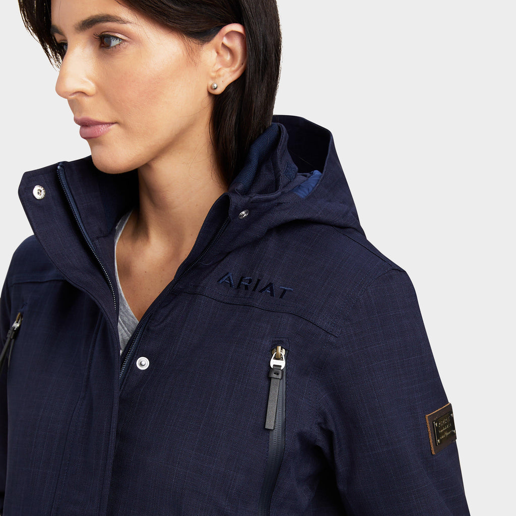 Womens Sterling Waterproof Insulated Parka Navy Heather