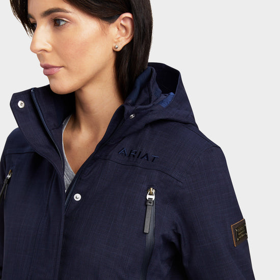 Womens Sterling Waterproof Insulated Parka Navy Heather