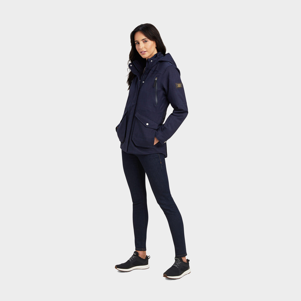 Womens Sterling Waterproof Insulated Parka Navy Heather