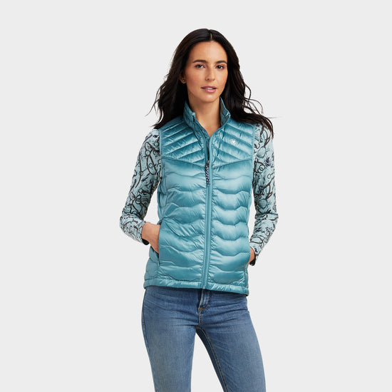Womens Ideal Down Gilet Iridescent Arctic