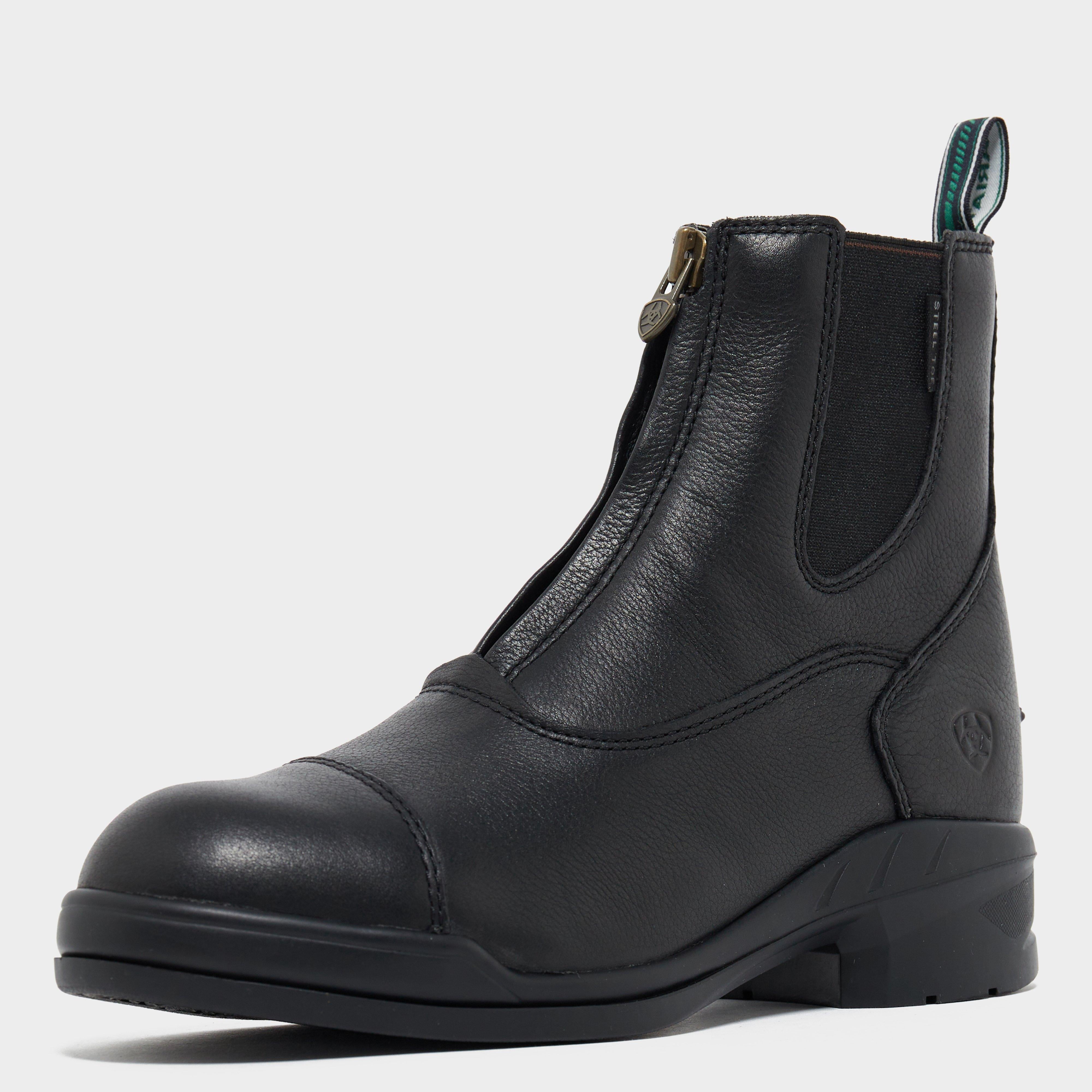 Womens Heritage IV Steel Toe Zip Paddock Boot Black