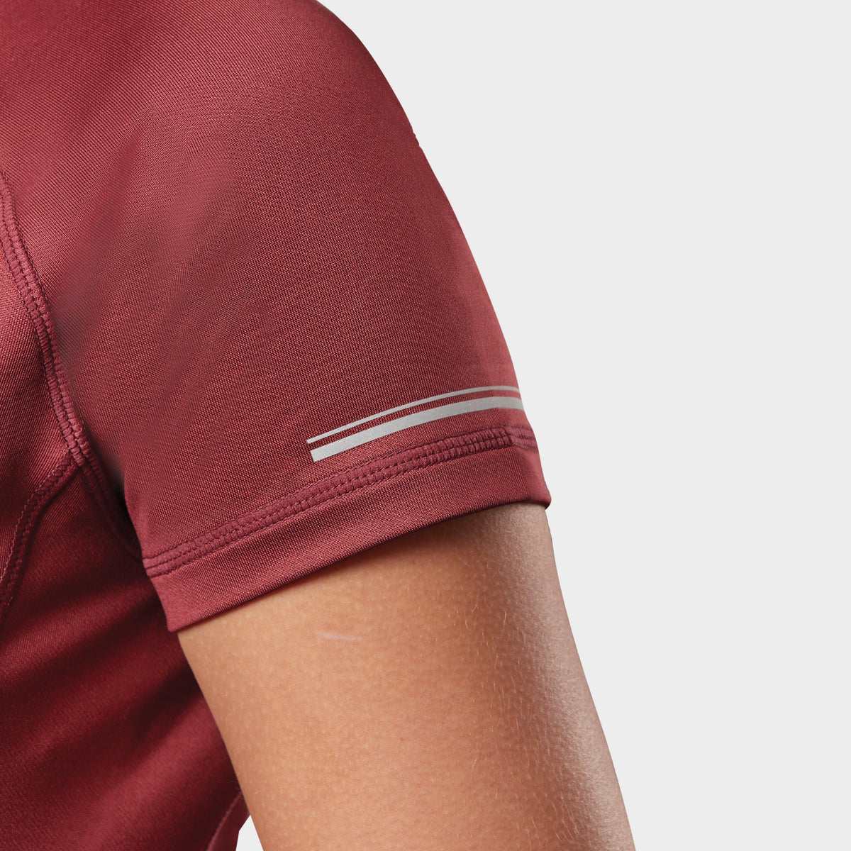 Womens Victoria Premium Short Sleeve Top Maroon